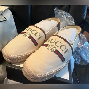 Gucci mens espadrilles - NEVER WORN with box and tags